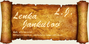 Lenka Jankulov vizit kartica